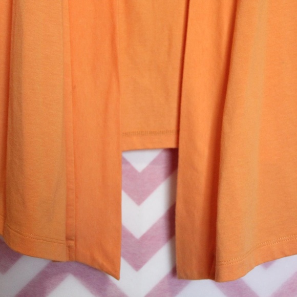 Sahalie Orange Cardigan Size M Asymmetrical - Picture 5 of 6